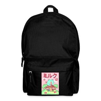 Cottagecore Aesthetic Japanese Kawaii Frog - Backpack - black - Front