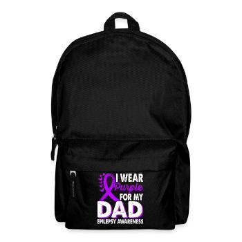 Wear purple for the - Backpack - black - Front