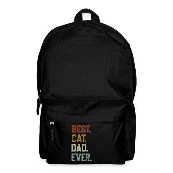 Best Cat Dad Best Cat Dad Ever Cat Motif - Backpack - black - Front