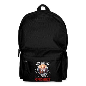 Jeder liebt Gnome Zwerge Weihnachtsmann - Rucksack - Schwarz - Vorne