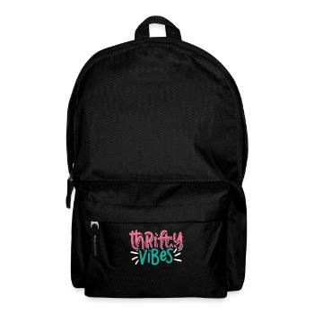 Thrift Shopping Thrifty Vibes Second Hand Thrifter - Backpack - black - Front