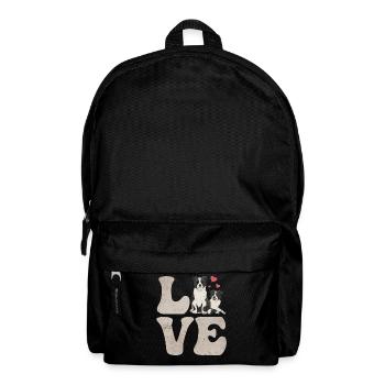 Border Collie Hund - Rucksack - Schwarz - Vorne