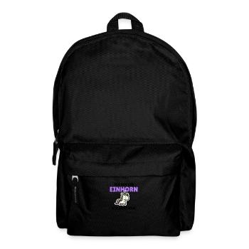 Ich bin ein Einhorn - ich darf das! - Rucksack - Schwarz - Vorne