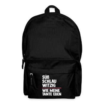 Patentante Neffe Nichte Tante - Rucksack - Schwarz - Vorne