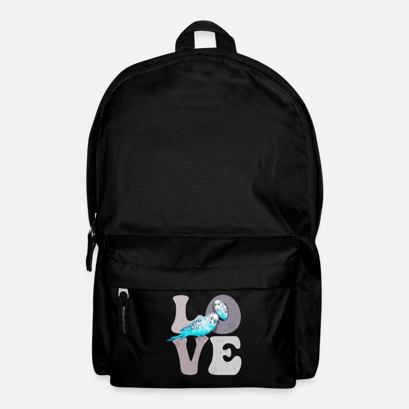 Wellensittich Wellensittich Papagei - Rucksack - Schwarz