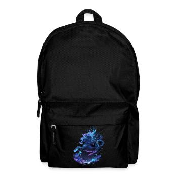 Mystisches Einhorn Mitternacht - Rucksack - Schwarz - Vorne