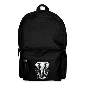 Eléphant Afrique Motif animal Animaux sauvages Animaux - Sac à dos - noir - Devant