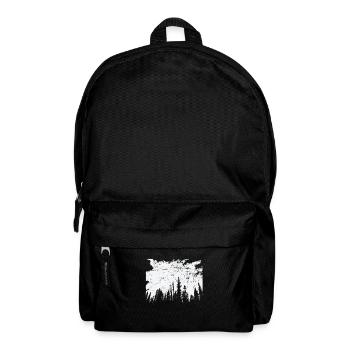 Forest at night nature leaves environment - Backpack - black - Front