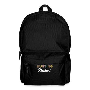 Krankenpflegestudentin Mit Leopardenmuster - Rucksack - Schwarz - Vorne
