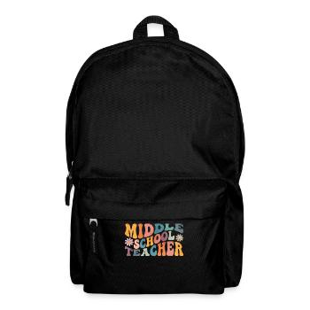 Groovy Middle School Teacher Primary Education - Backpack - black - Front