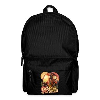 . Adventurous Hippie Iguana - Backpack - black - Front