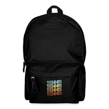 Tennis Rétro - Sac à dos - noir - Devant