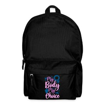 Féministe Mon corps Mon choix - Sac à dos - noir - Devant