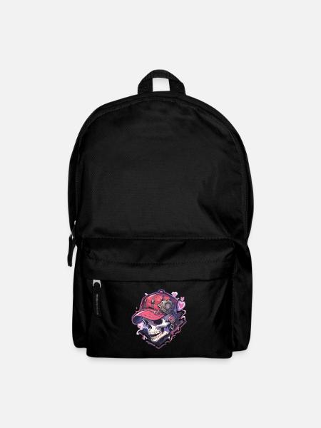 Totenkopf - Rucksack - Schwarz