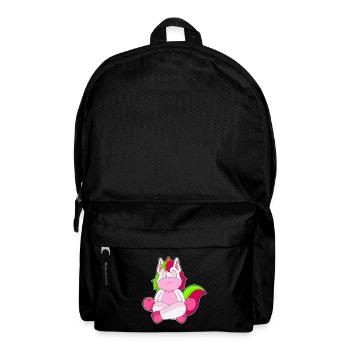 Einhorn Yoga Fitness Meditation - Rucksack - Schwarz - Vorne