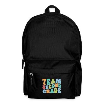 Zweite Klasse Rainbow Girls Jungen Lehrerteam 2. - Rucksack - Schwarz - Vorne