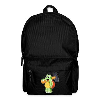 Schildkröte Handwerker Hammer Handwerk - Rucksack - Schwarz - Vorne