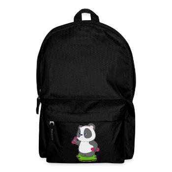 Panda Bodybuilder Dumbbells Bodybuilding - Backpack - black - Front