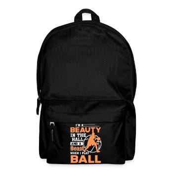 Basketball I'm A Beast When I Play Basketball - Backpack - black - Front