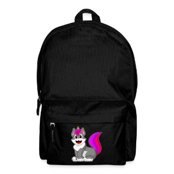 Katze Einhorn - Rucksack - Schwarz - Vorne