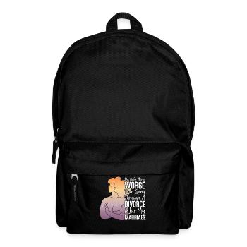 Happy Divorce Party The Only Thing - Backpack - black - Front