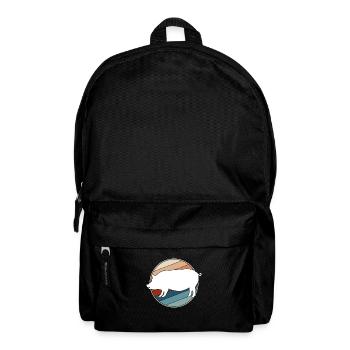 Schwein Retro - Rucksack - Schwarz - Vorne