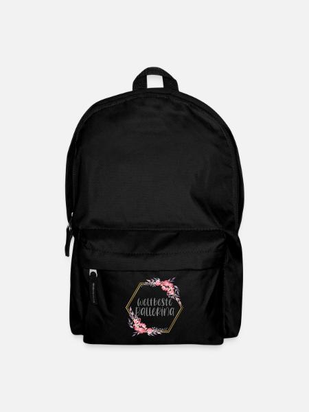 Weltbeste Ballerina Ballett Hobby Geschenk - Rucksack - Schwarz