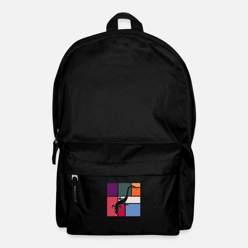 Eidechse - Rucksack - Schwarz
