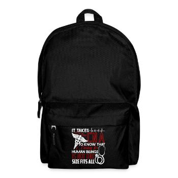 CNA It Takes A True CNA To Know That - Backpack - black - Front