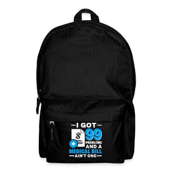 Funny Medical Insurance Agent Broker - Backpack - black - Front