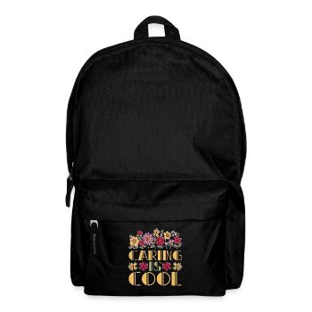 Caregiving Caring Is Cool Professional Caregiver - Backpack - black - Front