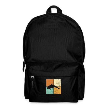 Delfin - Rucksack - Schwarz - Vorne