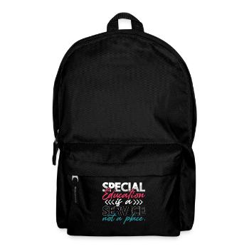 IEP Special Education Is A Service Autism Teacher - Backpack - black - Front