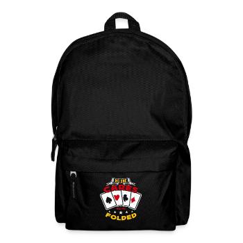 Classic Blackjack No One Cares What You Card Game - Backpack - black - Front