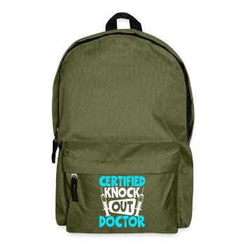 Funny Anesthesiologist Anesthesiology - Backpack - olive green - Front