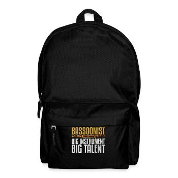 Lustiger Fagottist - Rucksack - Schwarz - Vorne