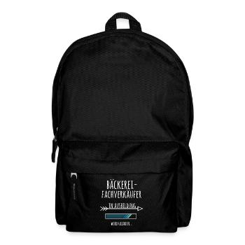 Bäckereifachverkäufer Bäckerei Ausbildung Geschenk - Rucksack - Schwarz - Vorne