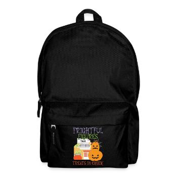 Terrible Figurines Treats in Check Halloween - Backpack - black - Front