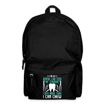 Drôle de technicien de laboratoire dentaire mord plus qu’il ne mâche - Sac à dos - noir - Devant