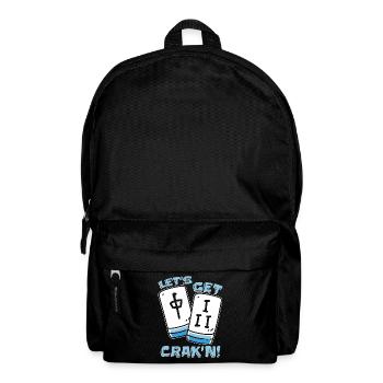 Mahjong Let's Get Crak'n Board Game Mahjong Tiles - Backpack - black - Front