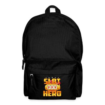 Slots Machine Slot Hero Casino Jackpot Gambling - Backpack - black - Front