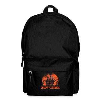 Creepy Degrees Realty Fright's Real Estate Brokerage - Backpack - black - Front