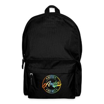 Angel Fischen Angeln Angler - Rucksack - Schwarz - Vorne