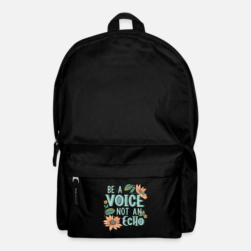 Soyez une voix, pas un écho - Sac à dos - noir