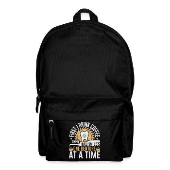 Funny technician for dental lab - Backpack - black - Front