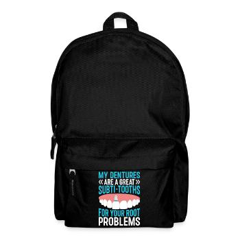 Funny dental technicians - Backpack - black - Front