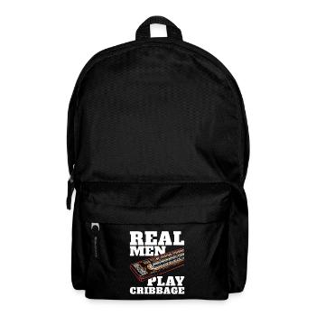 Cribbage Real Men Play Cribbage Loves Board Game - Backpack - black - Front