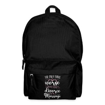 Happy Divorce Party The Only Thing - Backpack - black - Front