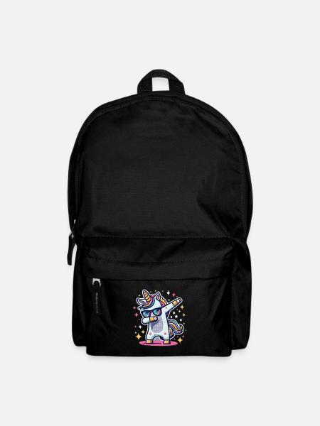 Dab Dabbing Unicorn Dabbendes Einhorn Tanz - Rucksack - Schwarz