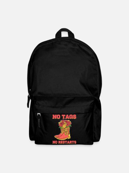 No Tags No Restarts Line Dance Line Dancing - Backpack - black